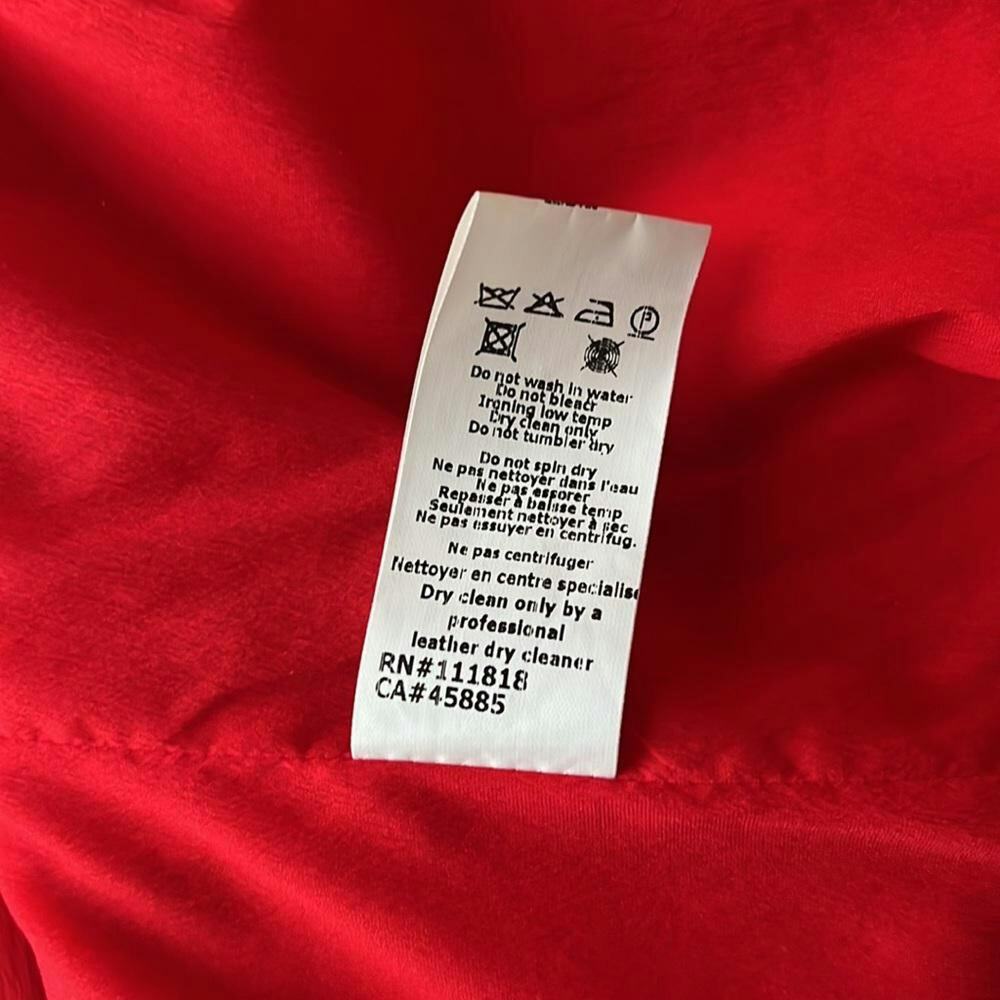 Michael Kors Red Peacoat Made in Italy, XS /US2 - Picture 14 of 14